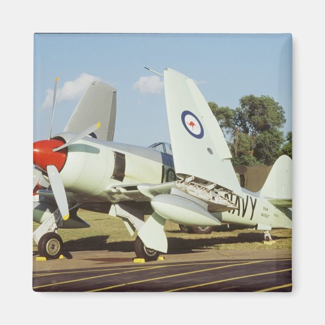 Hawker Sea Fury am CAF, Minnesota Wing, am Magnet (Vorne)