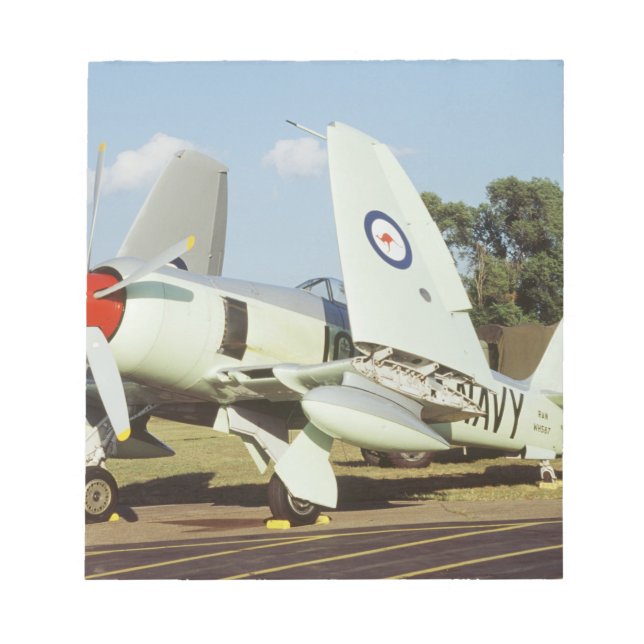 Hawker Sea Fury am CAF, Minnesota Wing, am Notizblock (Vorderseite)