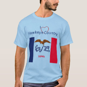 Hawkeyes Iowa Uni-sex Patriotic T - Shirt