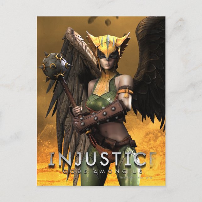 Hawkgirl Postkarte (Vorderseite)