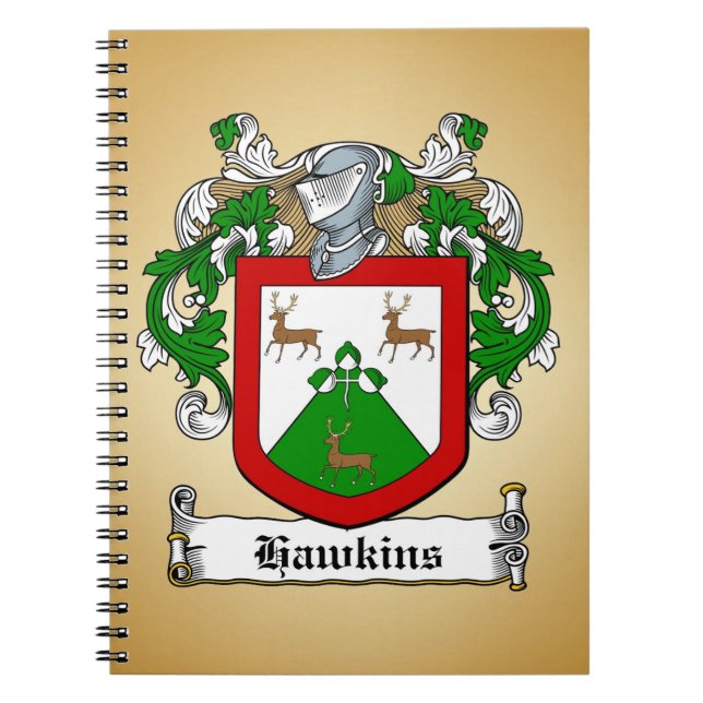 Hawkins Coat of Arms Notizblock (Vorderseite)