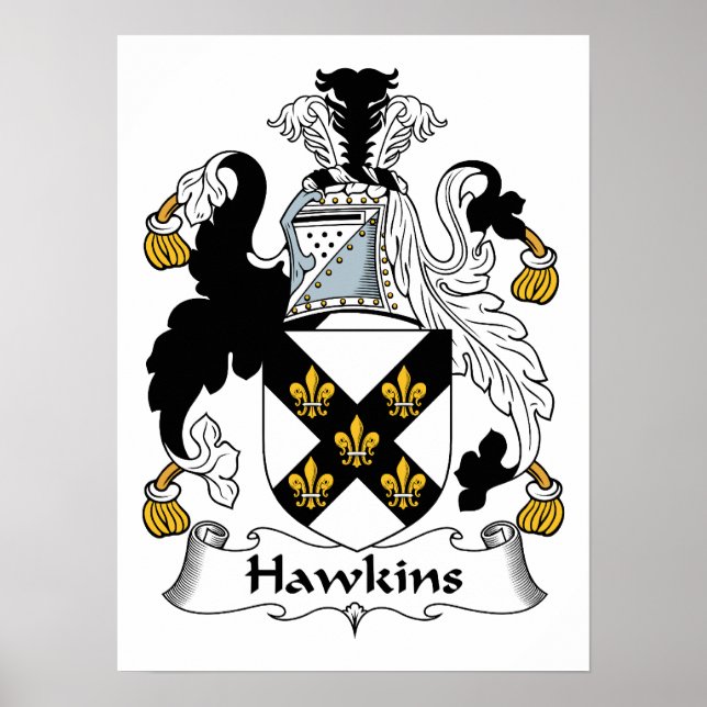 Hawkins Familienwappen Poster (Vorne)