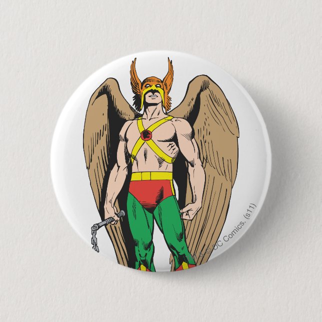 Hawkman Button (Vorderseite)