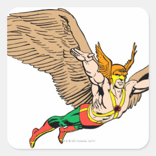 Hawkman Flies Quadratischer Aufkleber