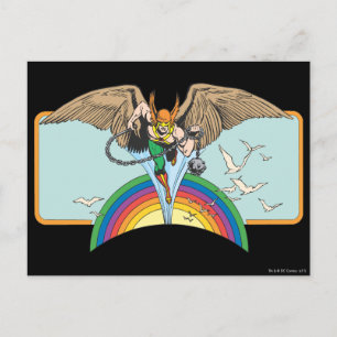Hawkman Flies Thru Sky Postkarte