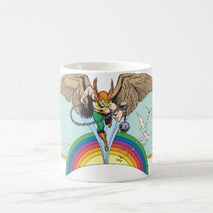 Hawkman Flies Thru Sky Tasse