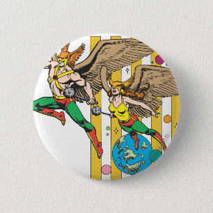 Hawkman & Hawkgirl is more commonly used in German Button