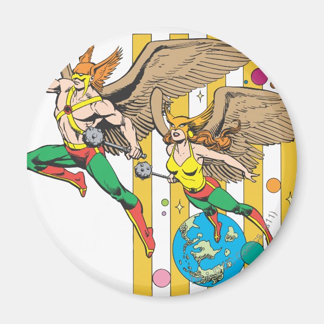 Hawkman & Hawkwoman Magnet (Vorne)