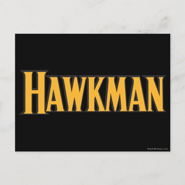 Hawkman-Logo Postkarte (Vorderseite)