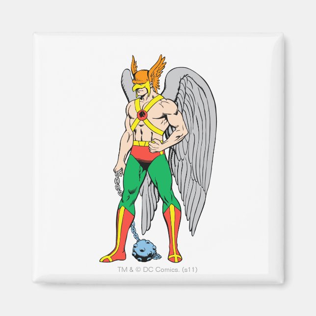 Hawkman Stehende Pose Magnet (Vorne)