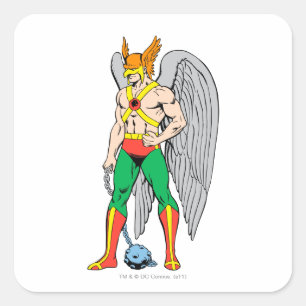 Hawkman Stehende Pose Quadratischer Aufkleber
