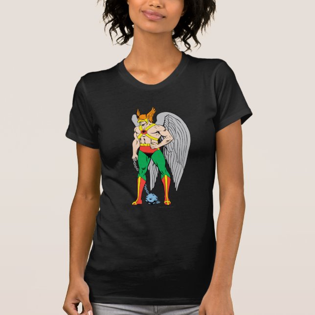 Hawkman Stehende Pose T-Shirt (Vorderseite)