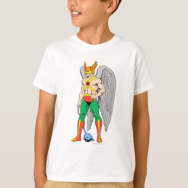Hawkman Stehende Pose T-Shirt (Vorderseite)