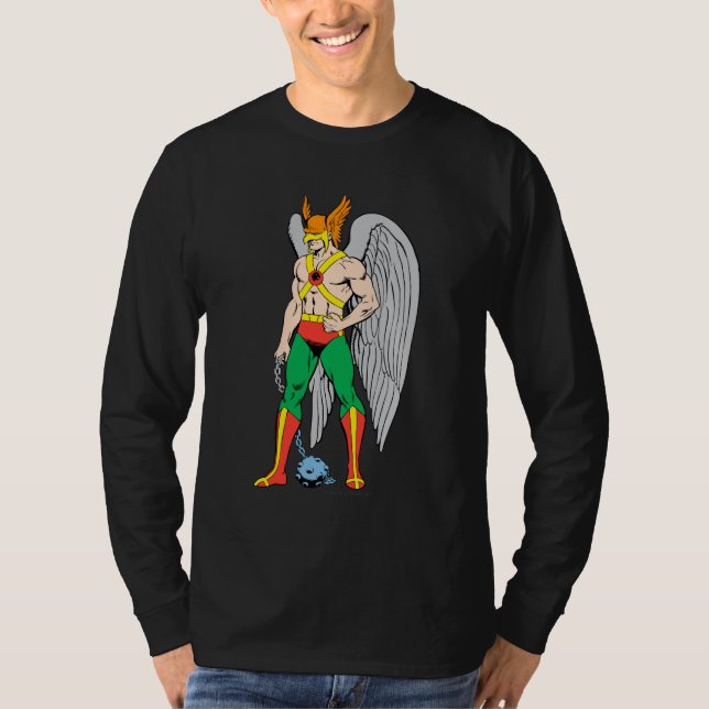 Hawkman Stehende Pose T-Shirt (Vorderseite)