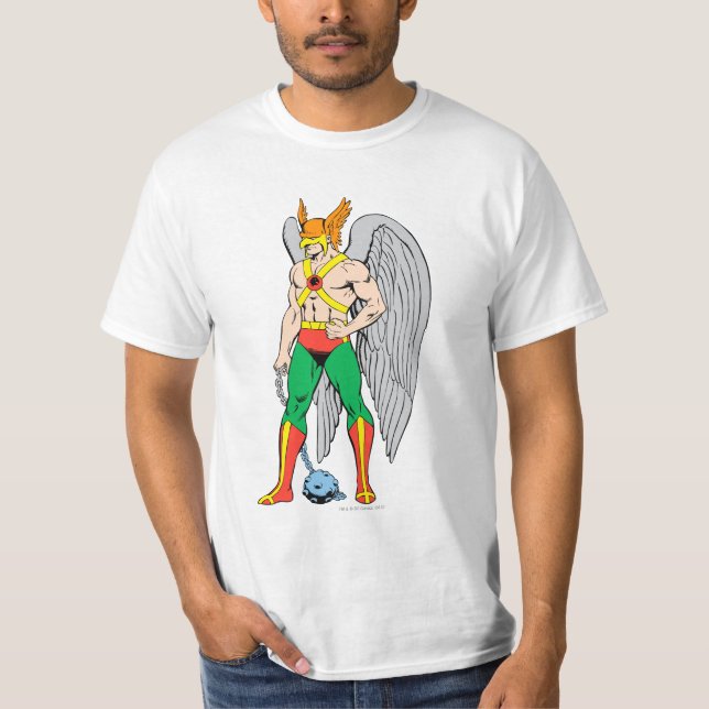 Hawkman Stehende Pose T-Shirt (Vorderseite)