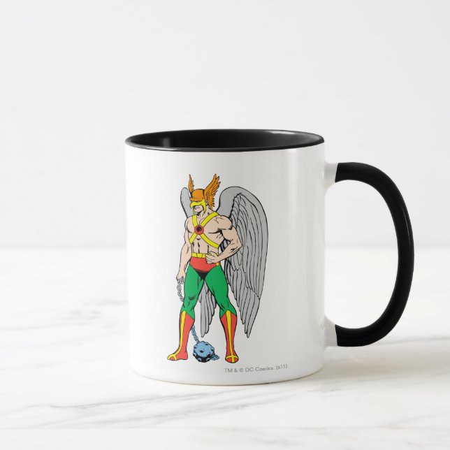 Hawkman Stehende Pose Tasse (Rechts)