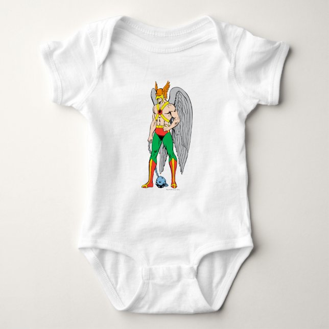 Hawkman-Stehpose Baby Strampler (Vorderseite)