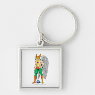 Hawkman-Stehpose Schlüsselanhänger