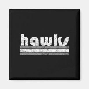 Hawks Schulgeist Pep Rally Spiel Sport Grau Magnet