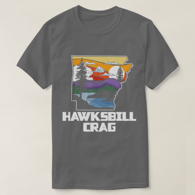 Hawksbill Arkansas Artistic Nature Outdoors V T-Shirt (Design vorne)