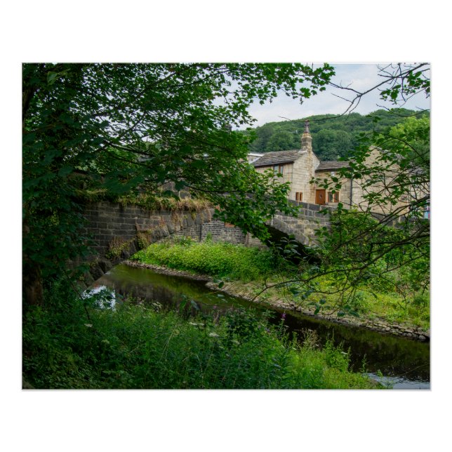 Hawksclough Bridge, Mytholmroyd Poster (Vorderseite)