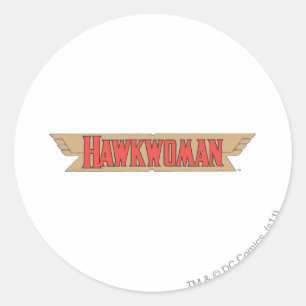 Hawkwoman-Logo Runder Aufkleber