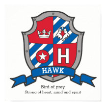 Hawkys Name bedeutet heraldry Schild