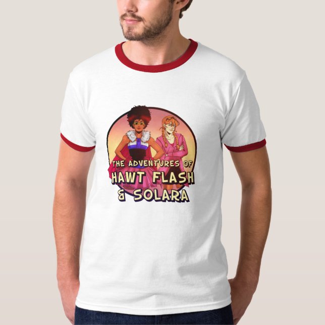 Hawt Flash und Solara T-Shirt (Vorderseite)
