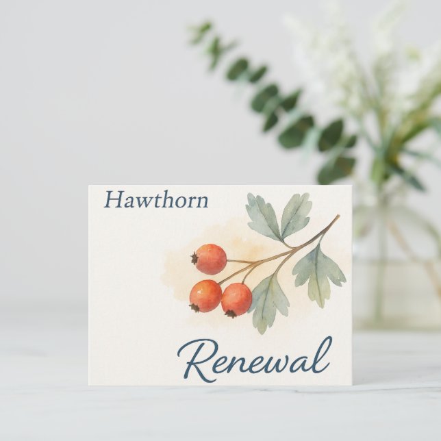 Hawthorn — Renewal Postkarte (Stehend Vorderseite)