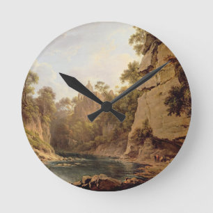 Hawthornden Schloss, nahe Edinburgh, c.1820-22 (Ö Runde Wanduhr