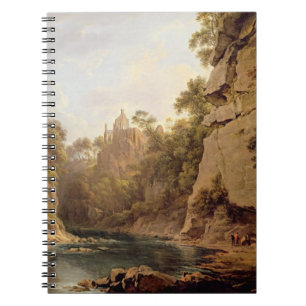 Hawthornden Schloss, nahe Edinburgh, c.1820-22 (Öl Notizblock