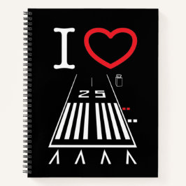 Hawthorne Airport Runway 25/7 Notebook Notizbuch