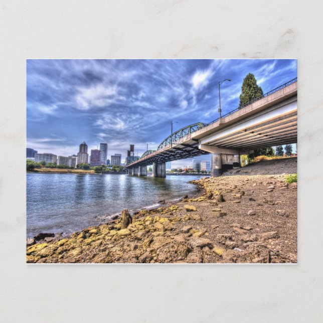 Hawthorne Bridge Postkarte (Vorderseite)
