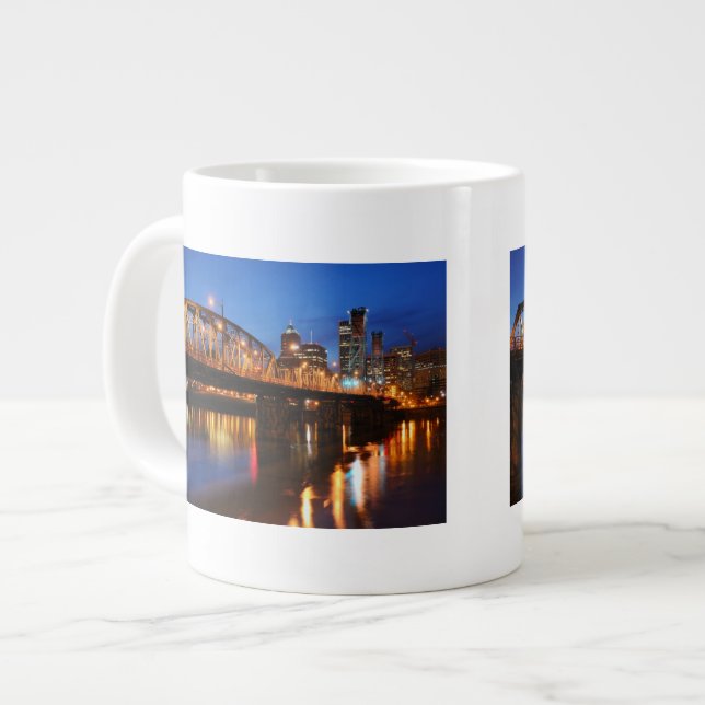 Hawthorne Brücke Jumbo-Tasse (Vorderseite Links)