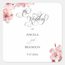 Hawthorne-Kalligrafie Quadratischer Aufkleber