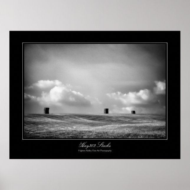 Hay303 Stapel, Kunstgalerie-Stil Poster (Vorne)