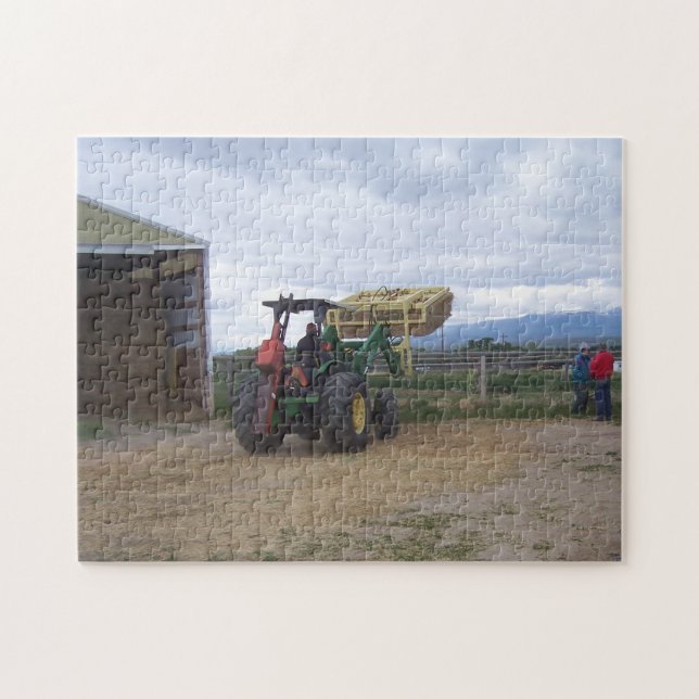 Hay auf der Ranch bewegen Puzzle (Horizontal)