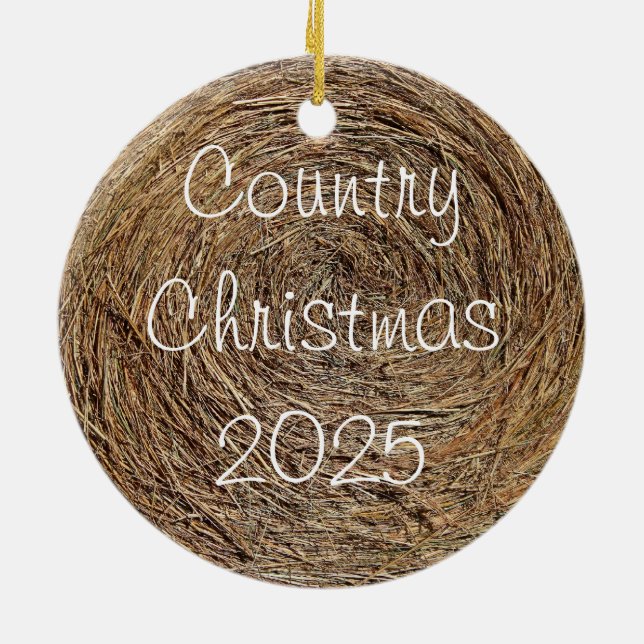 Hay Bale Ornament (Hinten)