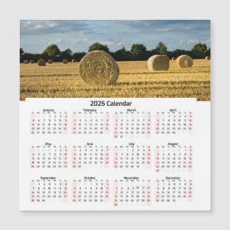 Hay Ballen Kalender Magnetkarte
