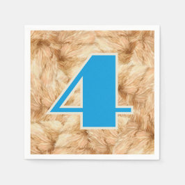 Hay Big Number Birthday Age Serviette