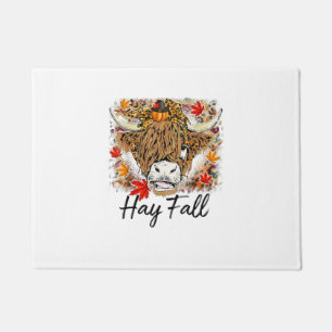 Hay Fall Highland Cow Leopard Erntedank Heifer Fußmatte
