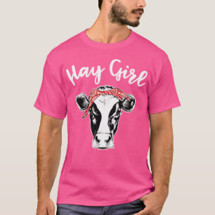 Hay Girl Bauer Rinderkuhliebhaber T-Shirt