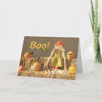 Hay Girl-Boo-Card