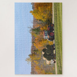 Hay Hauling in Vermont im Herbst Puzzle