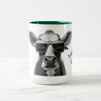Hay Kuh - T Shirt Zweifarbige Tasse