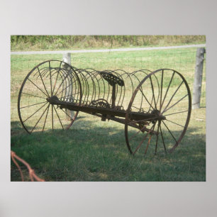 Hay Rake Poster