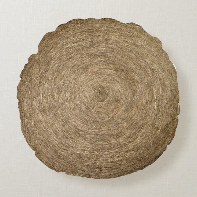 Hay Roll Rundes Kissen (Vorderseite)