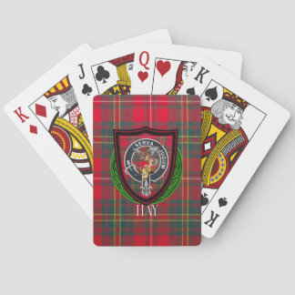 Hay Scottish Clan Tartan & Wappen Spielkarten