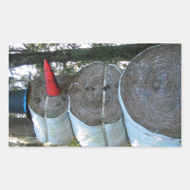 Hay Snowman Sticker (Vorderseite)