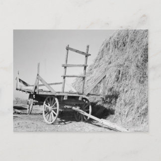 Hay Stapel und Wagen - 1939. Postkarte